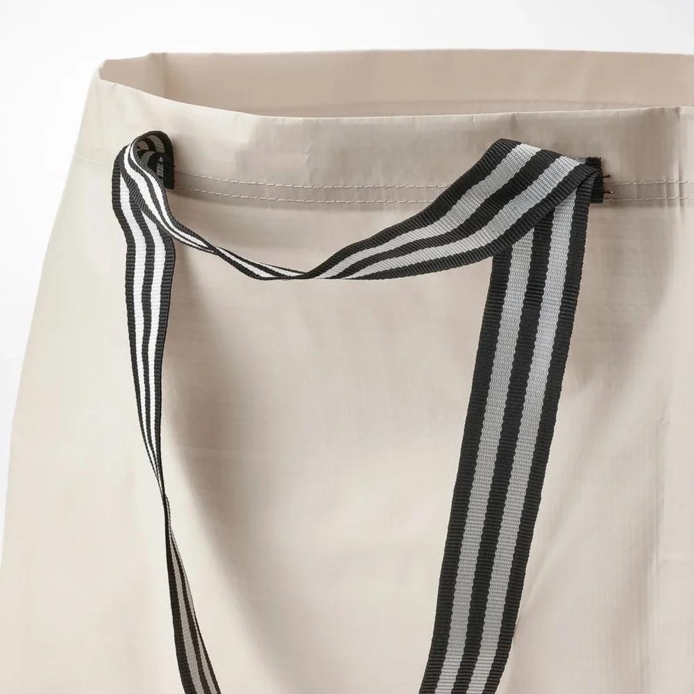 IKEA Large Cream Reusable Shopping Tote Bag Set of 2